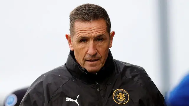 Carrick Rangers manager Stephen Baxter