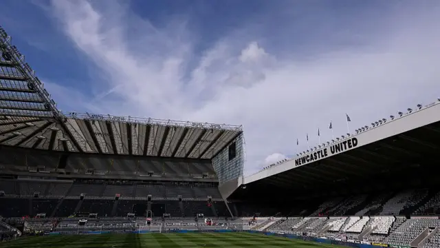 A general view inside St James' Park