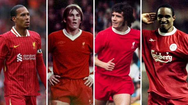 Virgil van Dijk, Kenny Dalglish, Kevin Keegan and Paul Ince