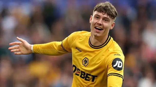 Jorgen Strand Larsen of Wolverhampton Wanderers