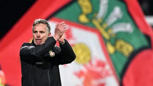 Wrexham boss Phil Parkinson at the Stok Cae Ras 