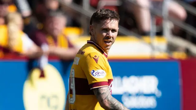 Sam Nicholson in action for Motherwell