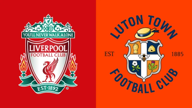 Liverpool v Luton Town fixture graphic