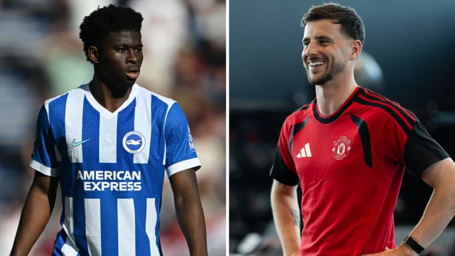 Carlos Baleba and Mason Mount