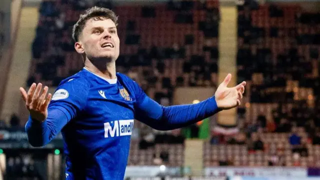 St Johnstone's Josh McPake celebrates