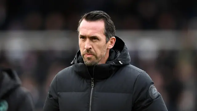 Newport County manager Christian Fuchs during his side's 3-0 loss away to Bristol Rovers.