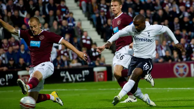 Defoe shoots against Hearts