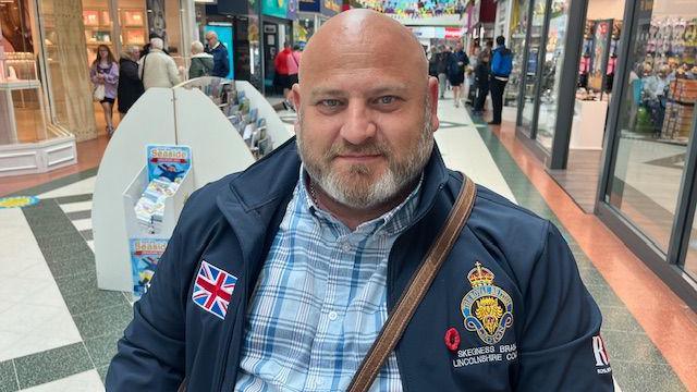 Paul Dixon, a veteran and chairman of  Skegness Royal British Legion