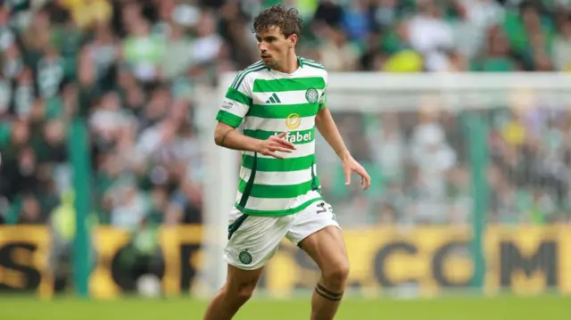 Matt O'Riley playing for Celtic