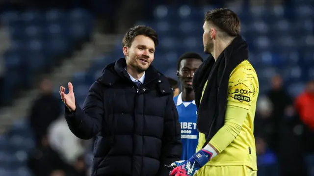 Danny Rohl with Jack Butland