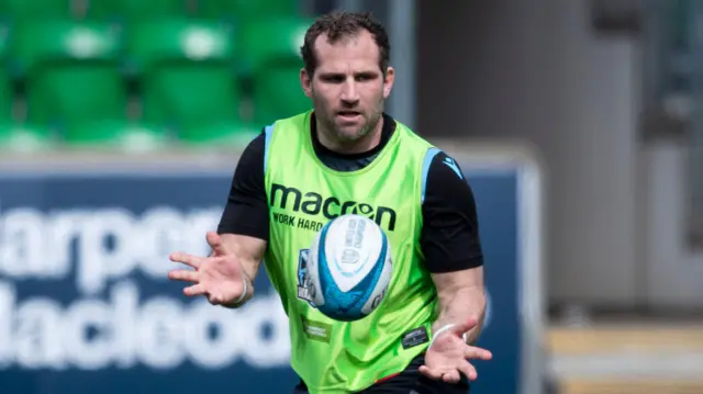 Fraser Brown during his Glasgow Warriors playing days