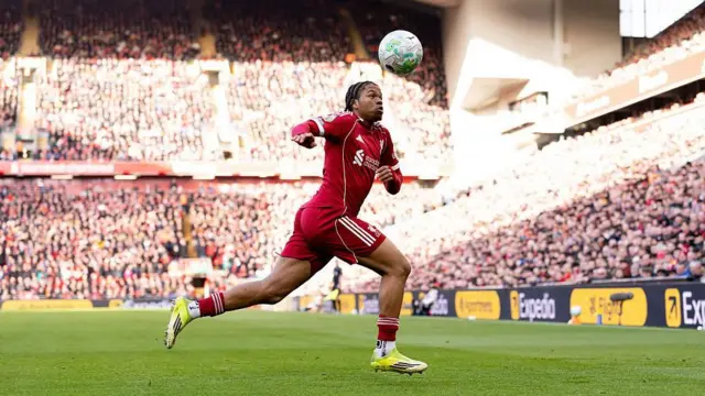 Rio Ngumoha of Liverpool