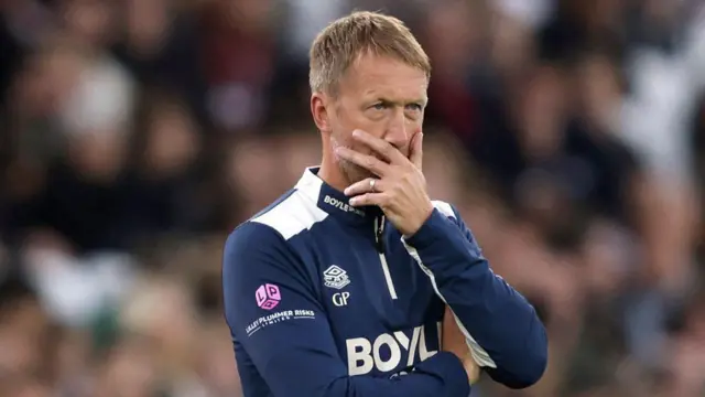 West Ham United head coach Graham Potter looks on at the play from the touchline