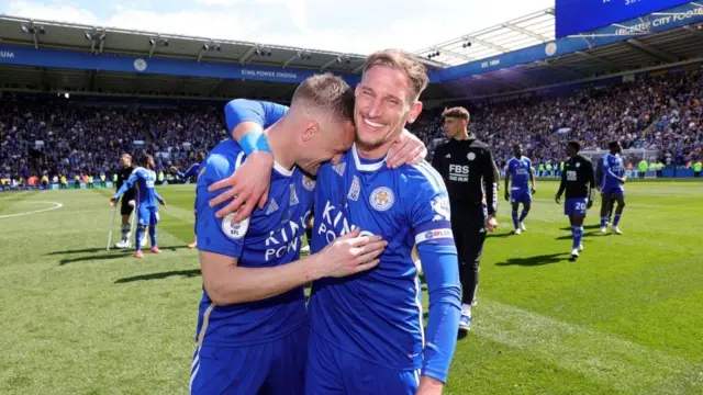 Jamie Vardy and Marc Albrighton