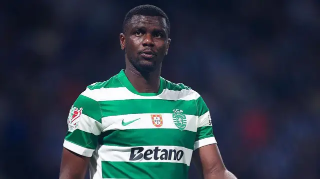 Ousmane Diomande of Sporting CP looks on
