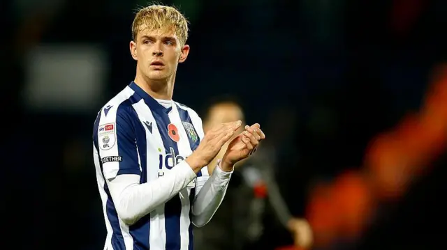 Toby Collyer applauds West Brom fans