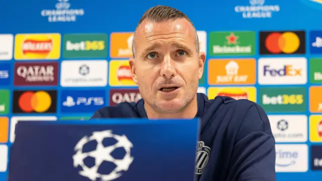 Club Brugge head coach Nicky Hayen