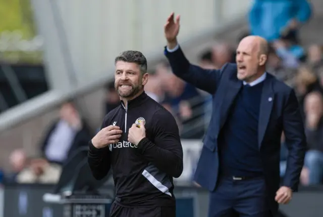 St Mirren manager Stephen Robinson