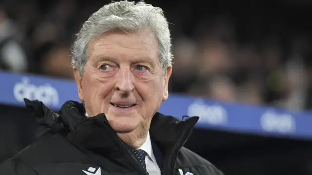 Roy Hodgson looks on from dugout