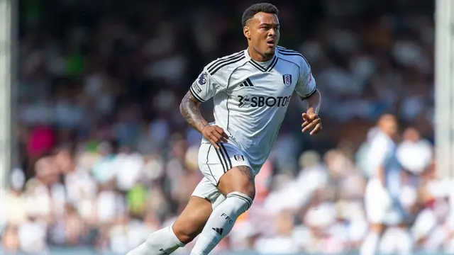 Rodrigo Muniz of Fulham during the Premier League match between Fulham and Newcastle United at Craven Cottage, London