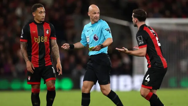 Marcus Tavernier, Anthony Taylor and Lewis Cook