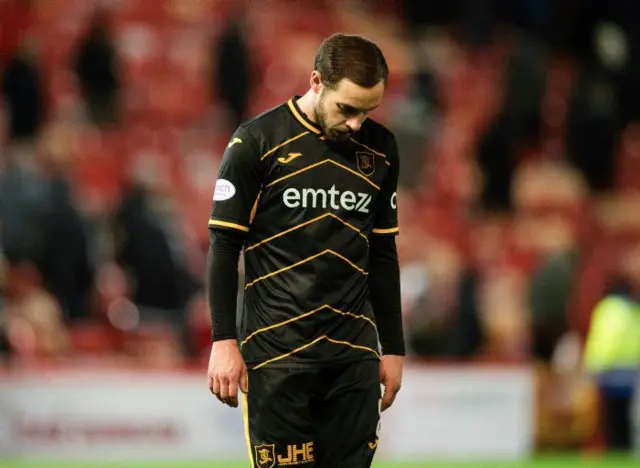 Scott Pitman looks dejected after Livingston loss at Pittodrie