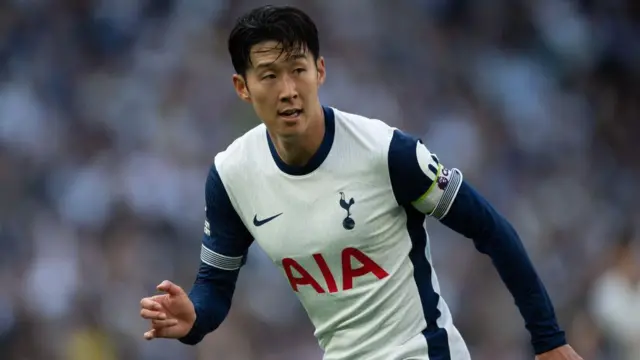 Son Heung-min in action for Tottenham