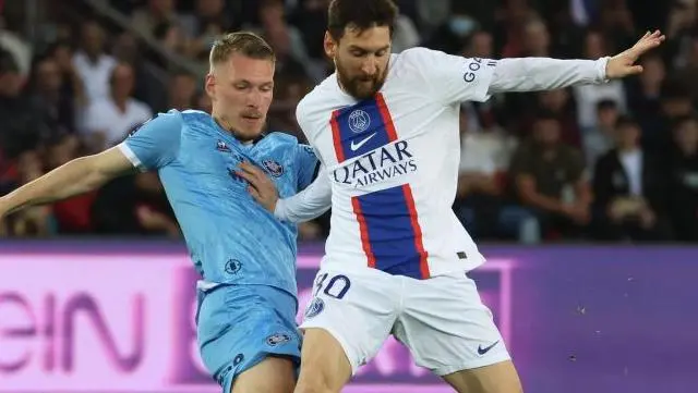 Ante Palaversa faced Lionel Messi and PSG with Troyes in Ligue 1 in October 2022