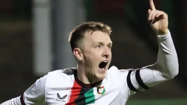 Glentoran's James Singleton 