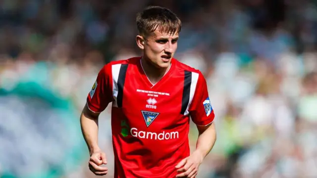 Matty Todd played in Dunfermline's Scottish Cup final defeat against Celtic