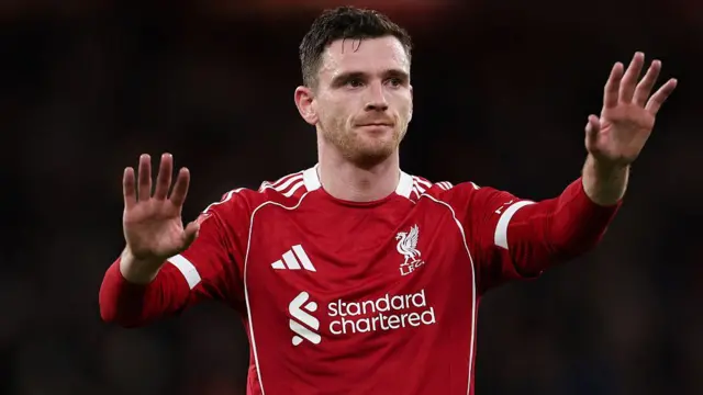Andy Robertson gestures