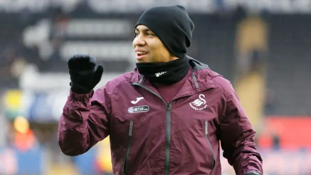 Jefferson Montero in his latter days at Swansea