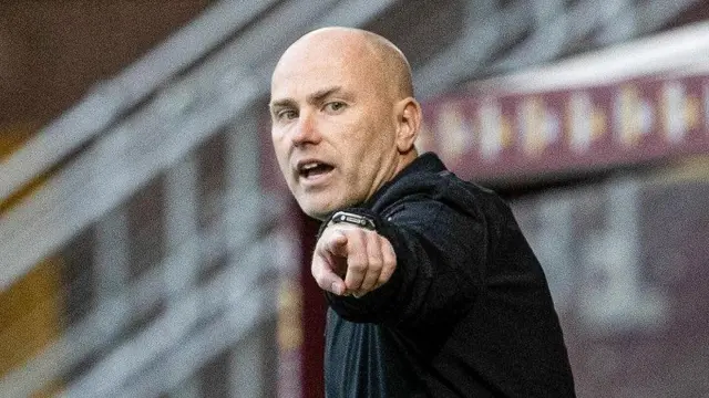 Motherwell Manager Jens Berthel Askou during a William Hill Premiership match between Motherwell and Heart of Midlothian at Fir Park, on May 09, 2026, in Motherwell, Scotland. 