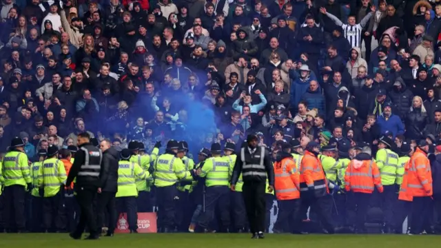 Police at the match