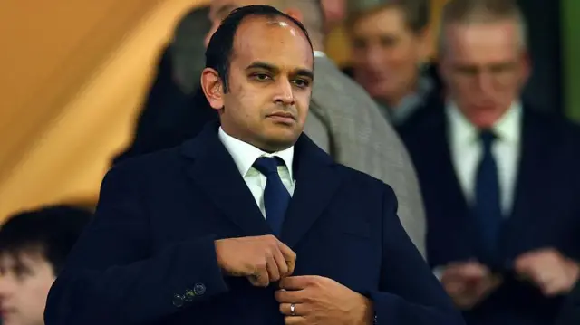Tottenham Hotspur CEO Vinai Venkatesham looks on