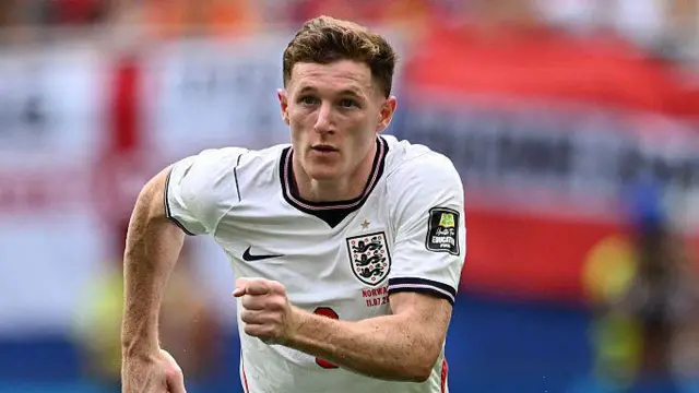 Elliot Anderson in action for England
