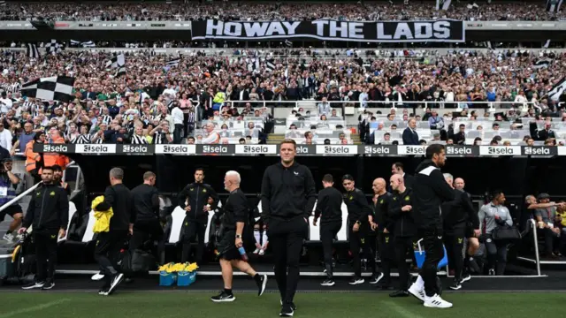 Newcastle United manager Eddie Howe at St James' Park