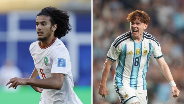 Ayyoub Bouaddi and Valentin Barco