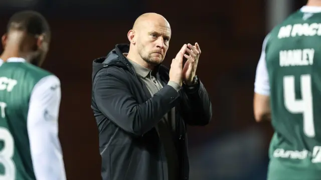Hibernian head coach David Gray
