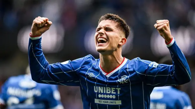 Vanja Dragojevic celebrates