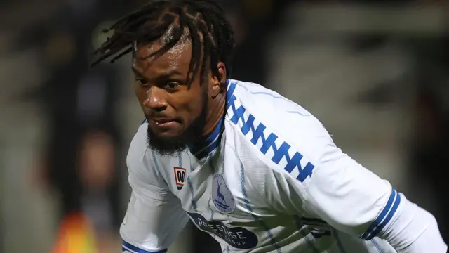 Jermaine Francis playing for Hartlepool United