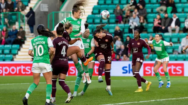 Hibs v Hearts at Easter Road