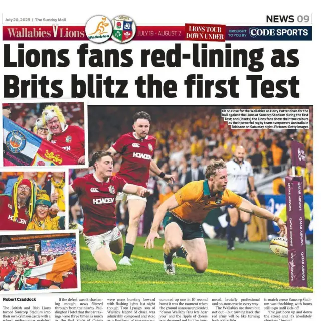 Code Sports back page