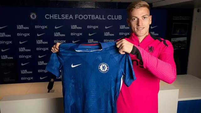 Liam Delap unveiled by Chelsea