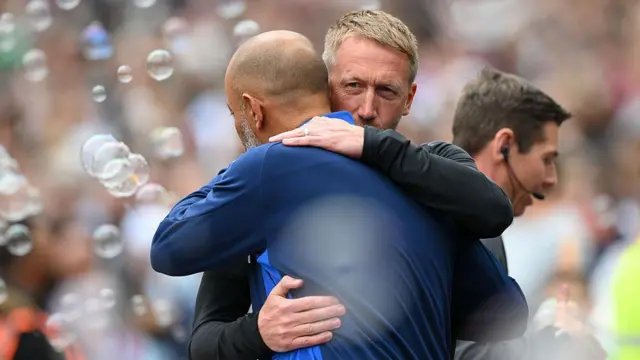 Nuno Espirito Santo embraces Graham Potter