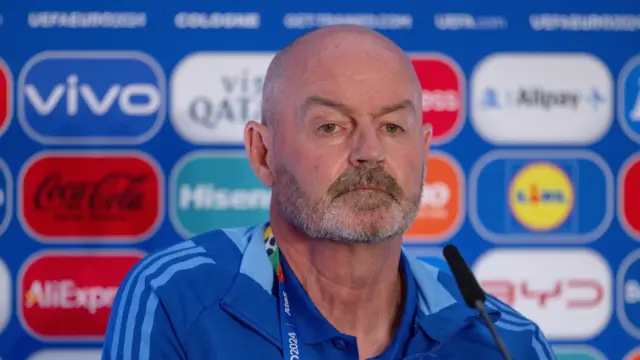 Steve Clarke in his pre-match press conference