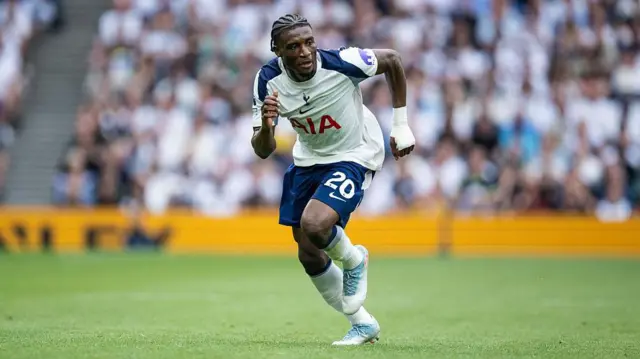 Mohammed Kudus in action for Tottenham