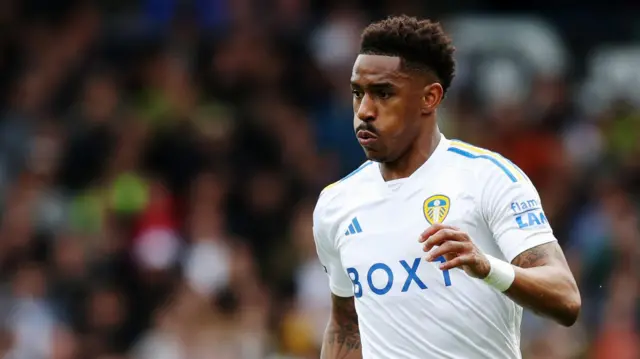 Junior Firpo in action for Leeds United