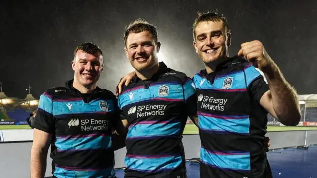 Glasgow Warriors celebrate