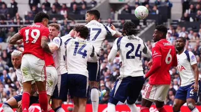 Nottingham Forest score against Tottenham
